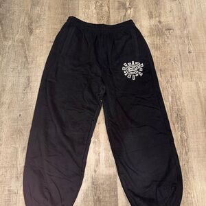 Black “always do what you should” Sweatpants | Large